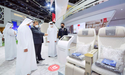 Emirates welcomes His Highness Sheikh Ahmed bin Saeed Al Maktoum to its ATM stand