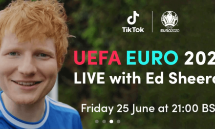 ED SHEERAN PERFORMS AT THE TIKTOK UEFA EURO 2020 SHOW THIS FRIDAY 25 JUNE