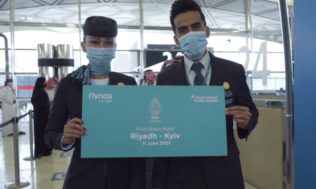 flynas celebrates the debut of its Riyadh-Kiev direct route