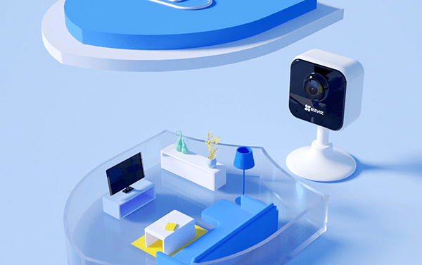 Enjoy secure unlimited storage and view real-time video from your home camera set up with EZVIZ CloudPlay