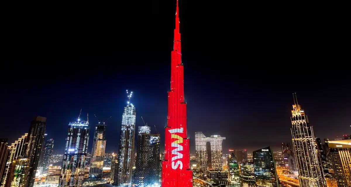 Burj Khalifa Turns into a Billboard to Celebrate Swvl – The Middle East’s First $1.5bn Unicorn To List On Nasdaq