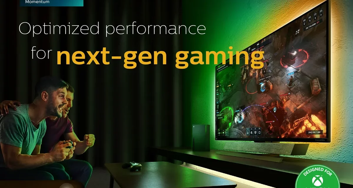 Philips Introduces Momentum 559M1RYV 4K HDR display with Ambiglow for Xbox