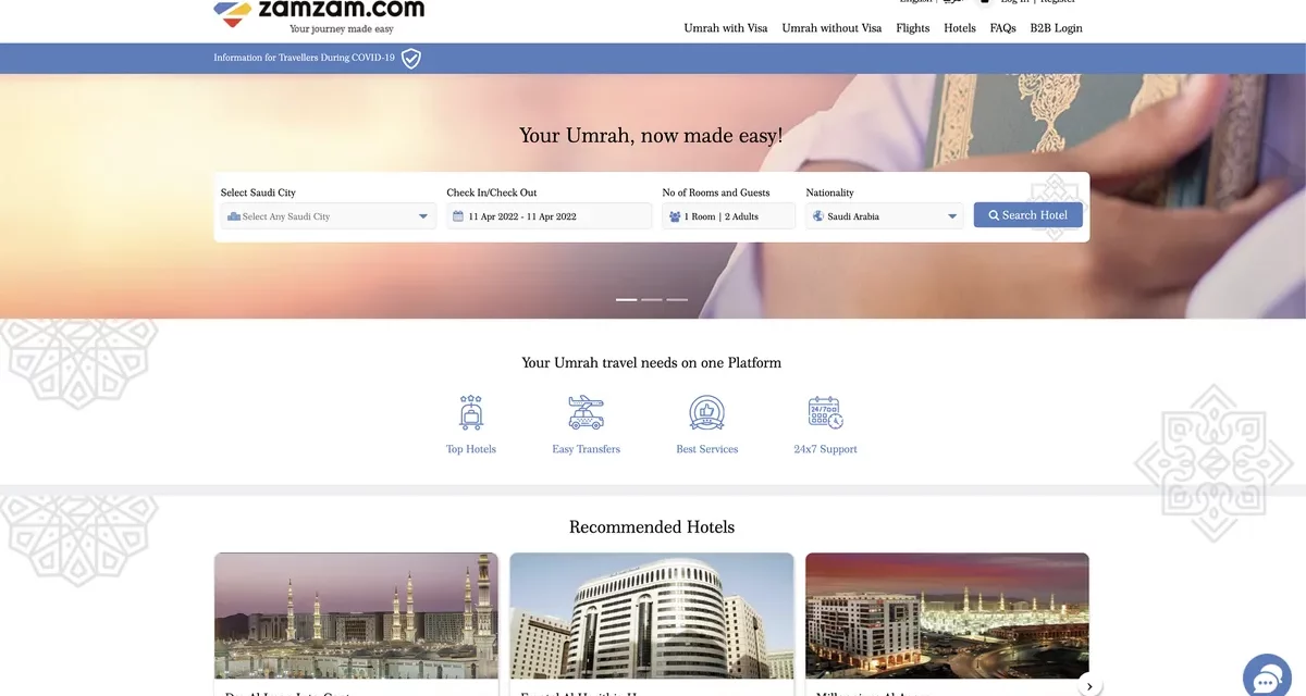 Zamzam.com: First OTA Platform to Launch B2C Visa Services to Customers