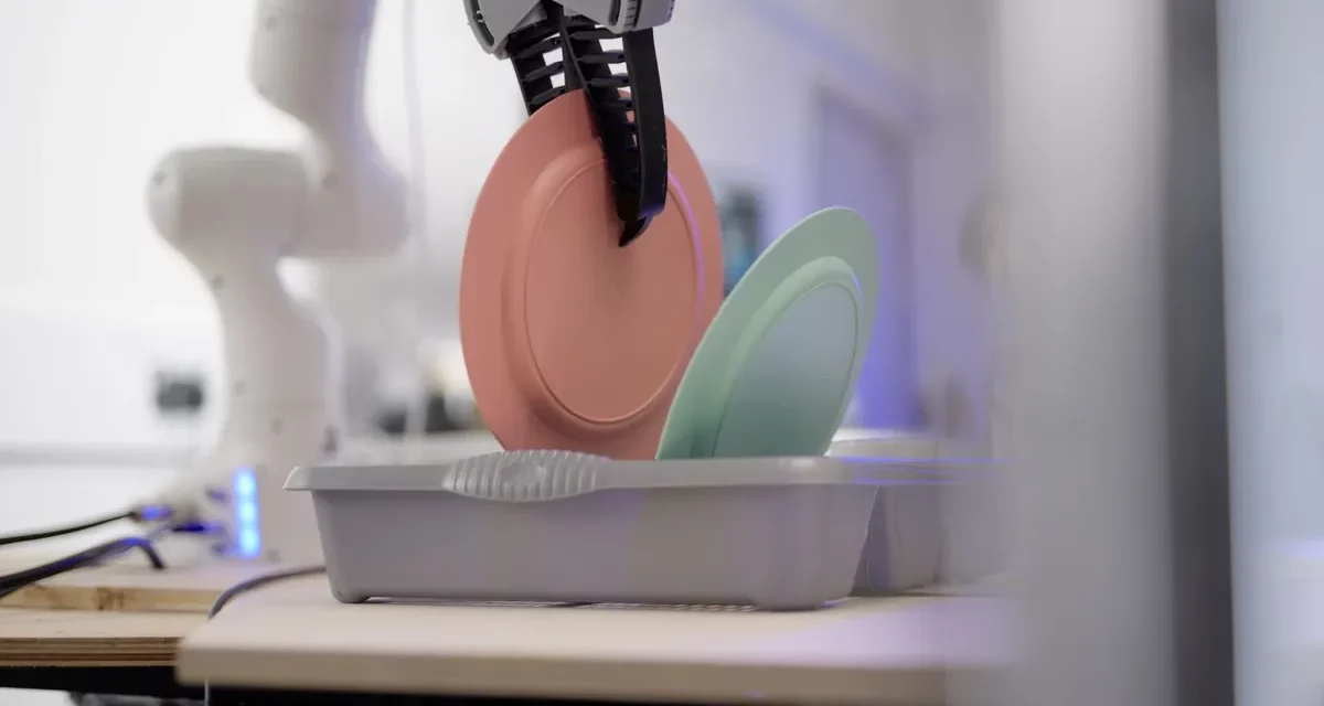 Dyson gives tantalising glimpse of secret robot prototypes which appear to carry out household chores, as it hunts for the world’s brightest robotics engineers