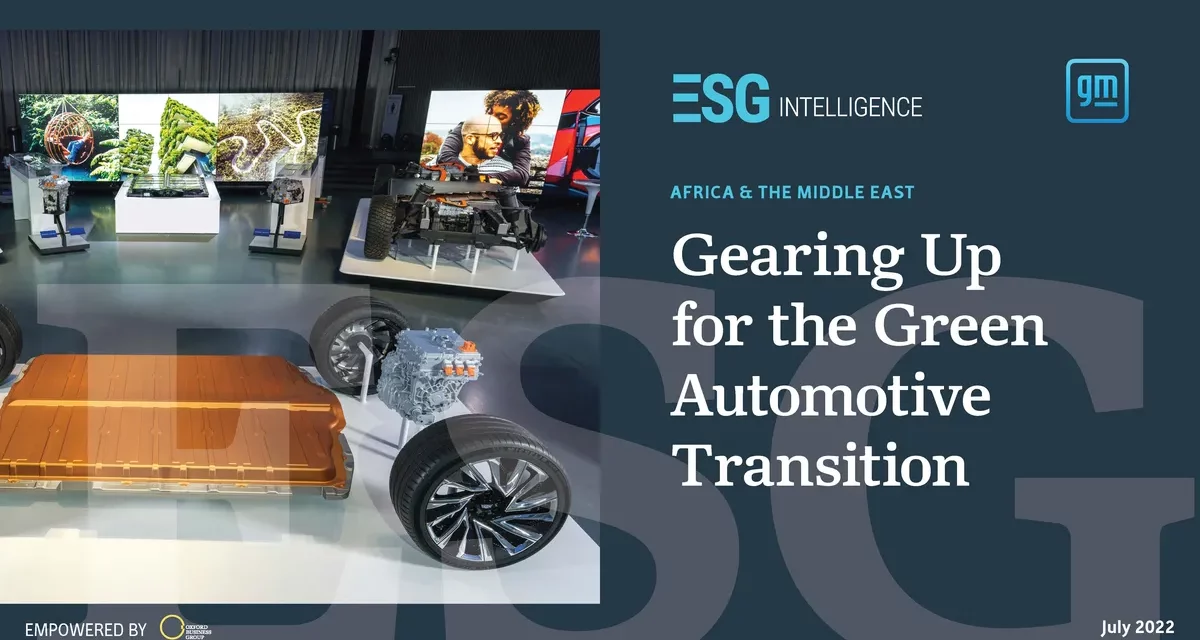 THE PATH TO A ZERO-EMISSION AUTOMOTIVE INDUSTRY IN AFRICA AND THE MIDDLE EAST