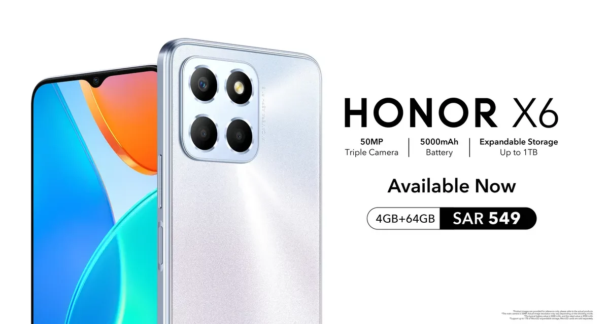 HONOR Launches All-New HONOR X6, Enabling All-Day Connectivity with Exceptional Power