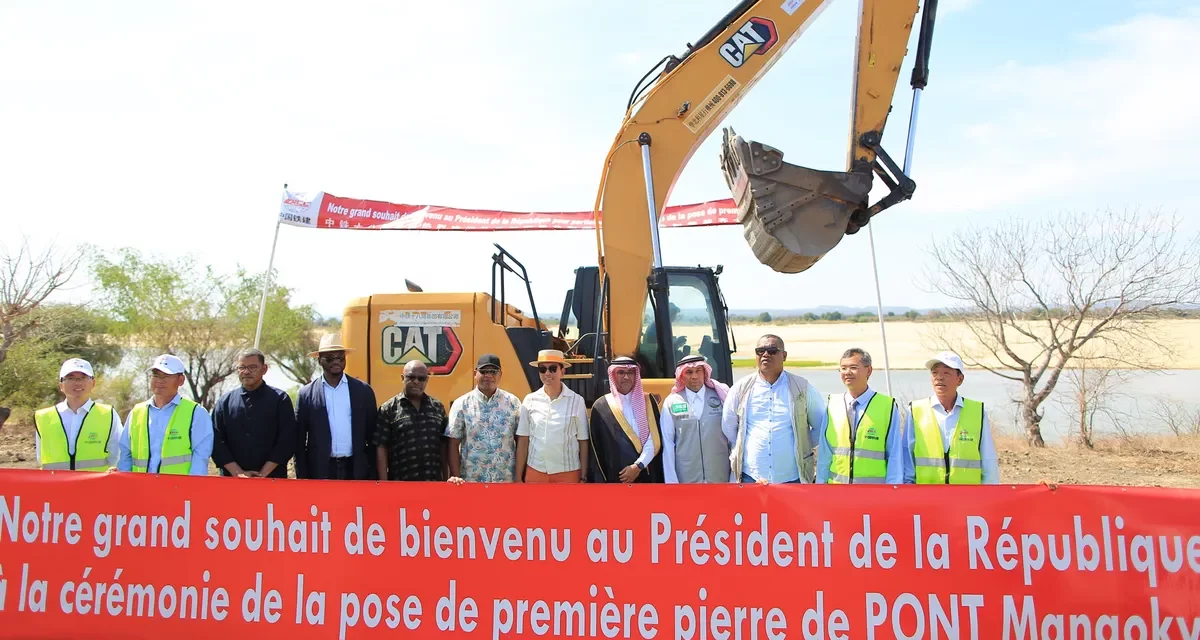 Saudi Fund for Development breaks ground for the Bridge of the Mangoky River in Madagascar