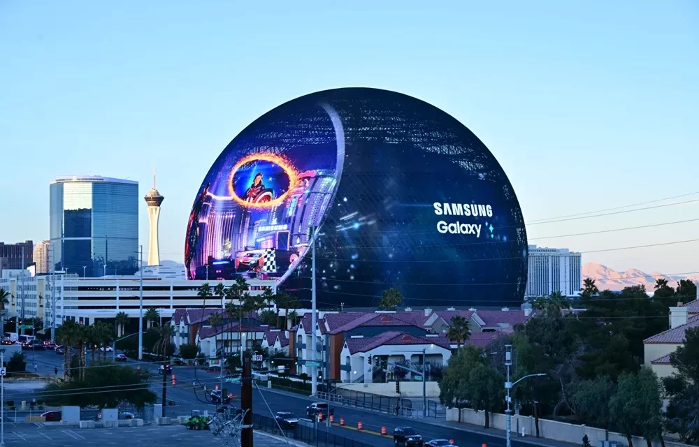 Samsung Opens a Portal to New Mobile AI Possibilities in Las Vegas on Sphere’s Exosphere, Before Unpacked 2024