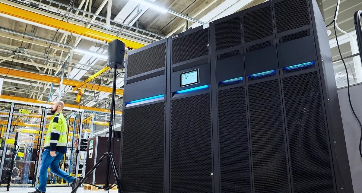 Eaton launches the 9395X UPS, an intelligent, space-saving, uninterruptible Power Supply (UPS) for the hyperscale and colocation data centre segment