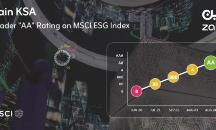 Zain KSA Recognized as “Leader” in MSCI ESG Index AA Rating for ESG Practices in the ICT Sector