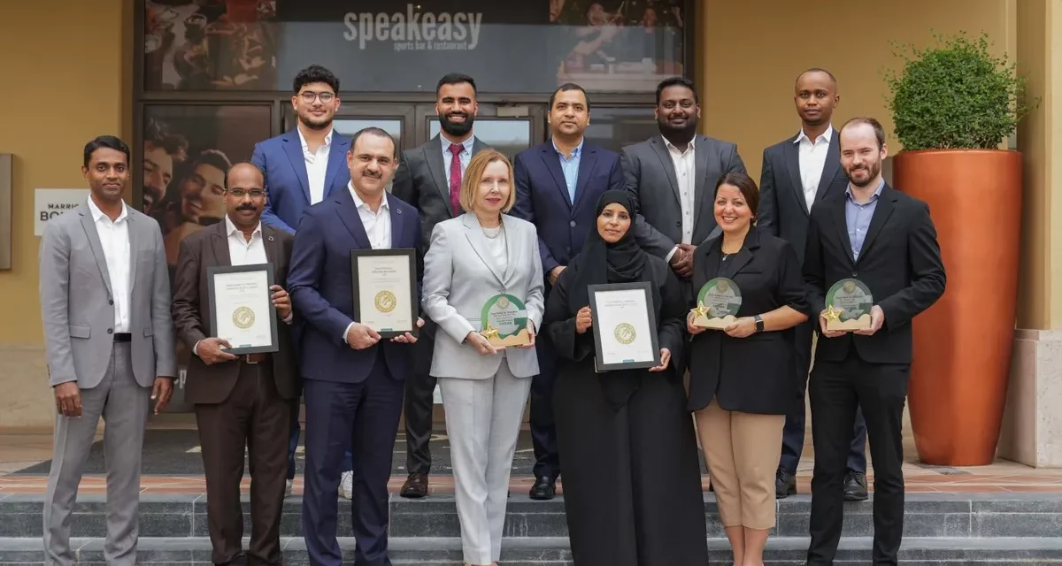 Marriott group hotels achieve Gold certification from global sustainability organisation, for responsible tourism initiatives