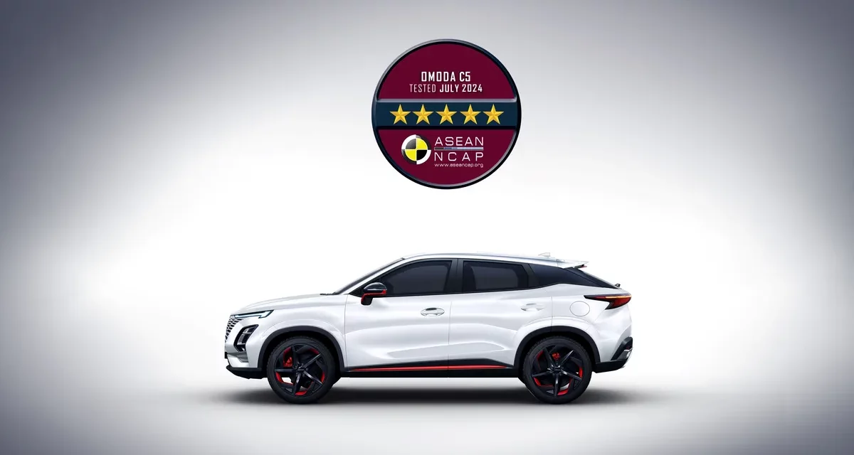 Total score 88.64！OMODA C5 Achieves Top Scores in ASEAN NCAP 5-Star Safety Rating, Establishing the New Safety Standard