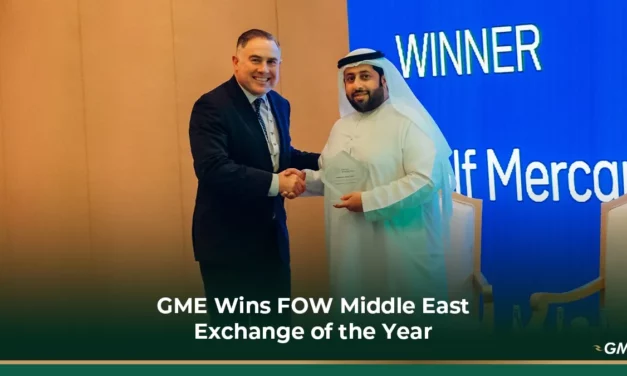 Gulf Mercantile Exchange wins ‘Middle East Exchange of the Year’ Award