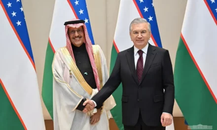 HRH Prince Abdulaziz bin Salman Al-Saud, Minister of Energy, inaugurates three renewable energy projects in Uzbekistan