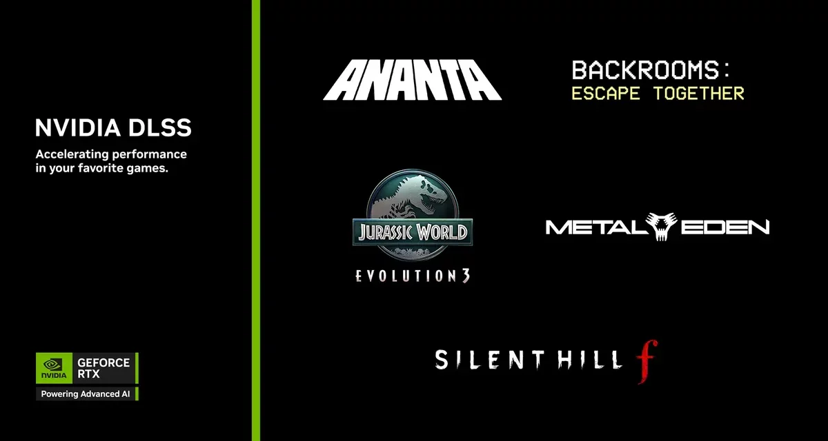 ANANTA, Backrooms: Escape Together, and Jurassic World Evolution 3 debut with NVIDIA DLSS 4 support