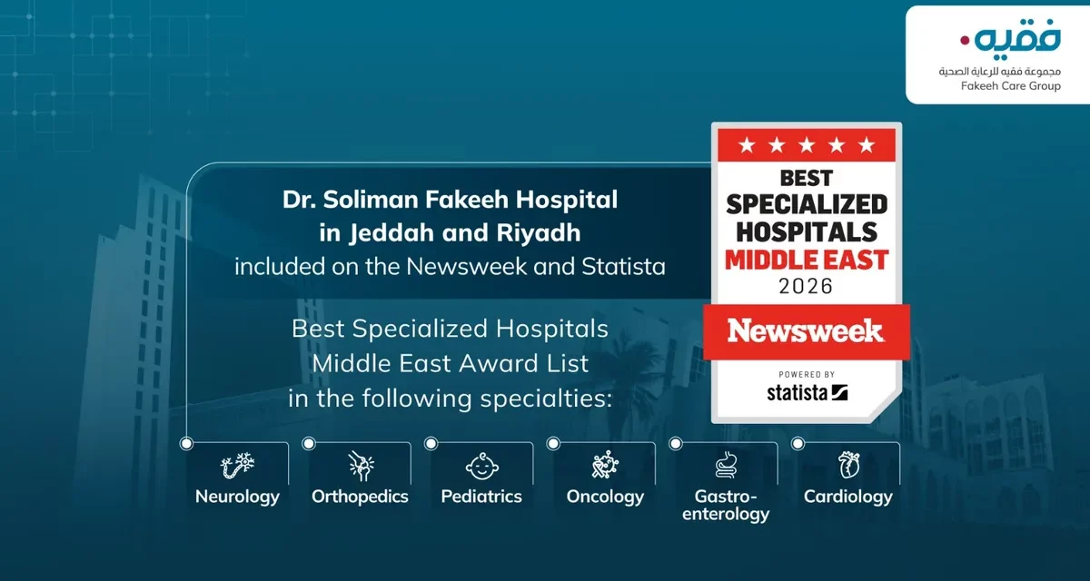 Dr. Soliman Fakeeh Hospitals Included in the Newsweek and Statista Best Specialized Hospitals Middle East Award List 2026