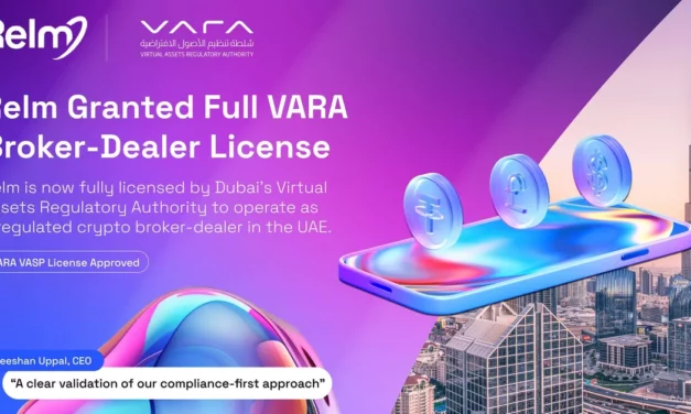 Relm Secures Full VARA Broker-Dealer License in Dubai, Enabling Regulated Digital Asset Services