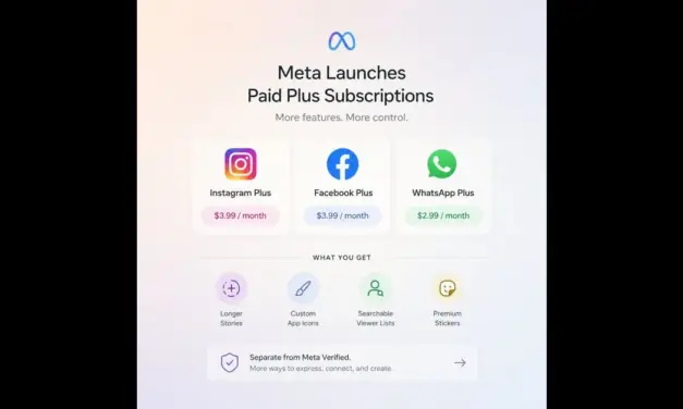 Meta Launches New Paid Subscription Tiers for Instagram, Facebook, and WhatsApp