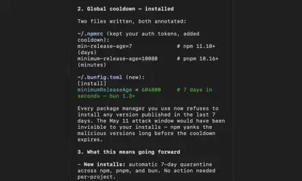 Developers Deploy NPM Supply Chain Protection Against Malicious Package Attacks