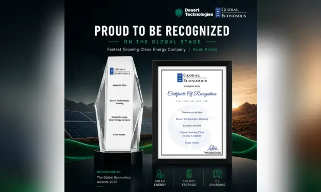 Desert Technologies Receives Two International Clean Energy Awards