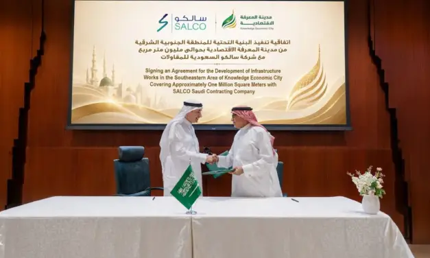Knowledge Economic City Signs SAR 91 Million Infrastructure Contract