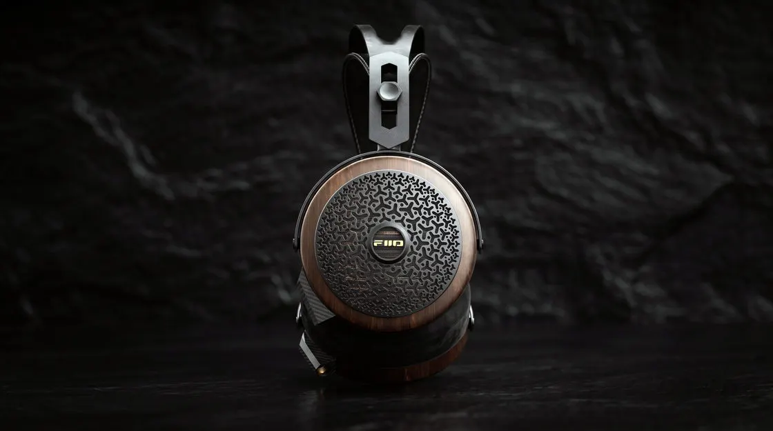 FiiO FT15 planar magnetic over-ear headphones with wood earcups