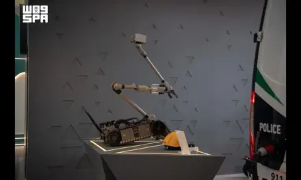 Saudi Public Security Presents Back Bot Robot at LEAP 2026