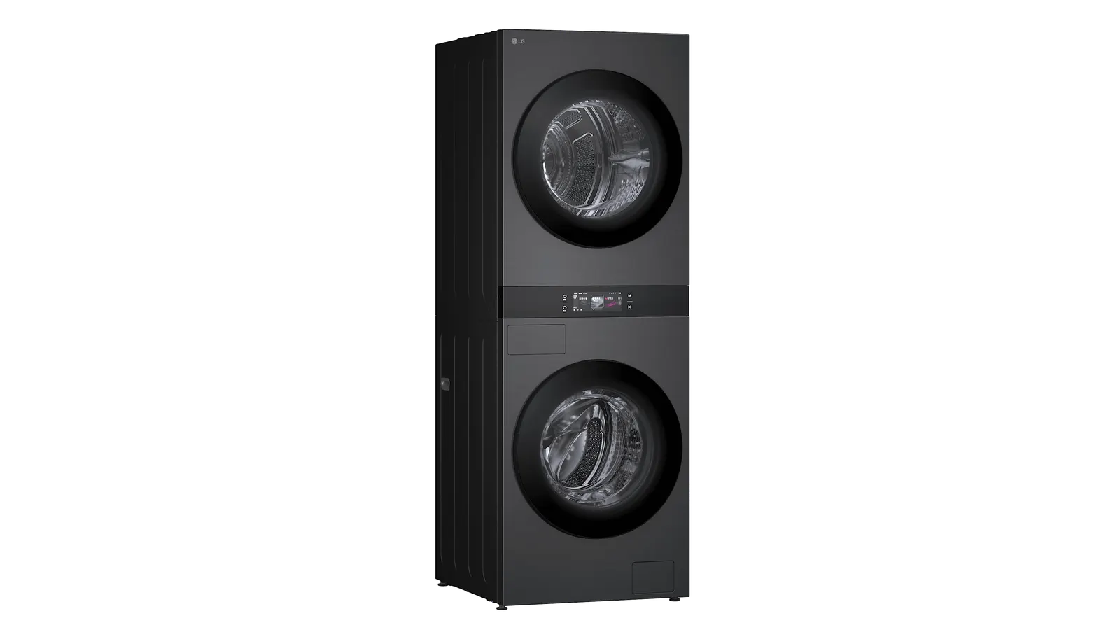 Front view of the 25-inch LG WashTower laundry appliance