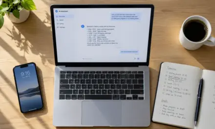 AI developer tools on a monitor screen in an engineering workspace