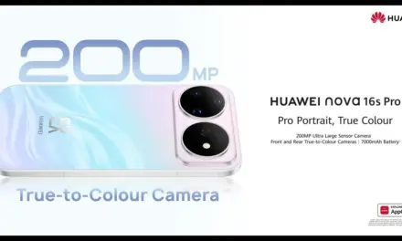HUAWEI nova 16s smartphone resting on a desk