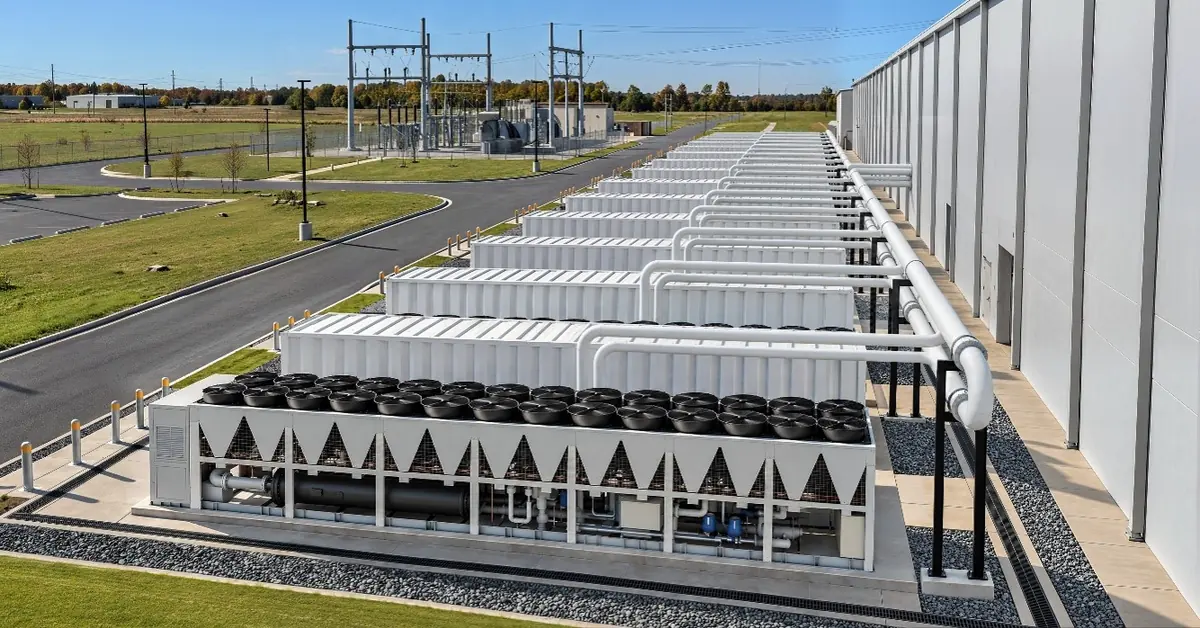 chiller production line at an industrial manufacturing facility