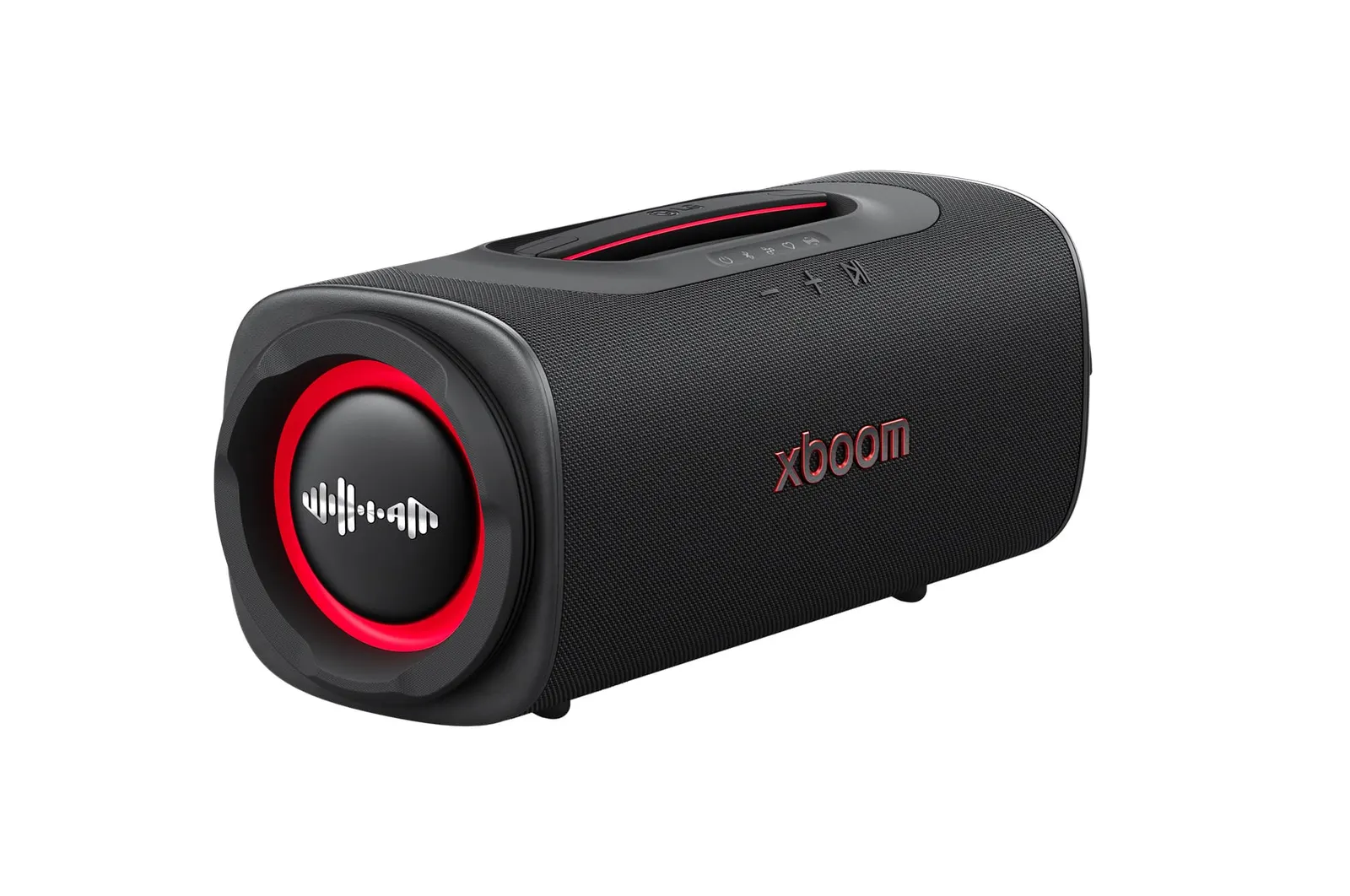 LG xboom Blast portable handle and rugged body