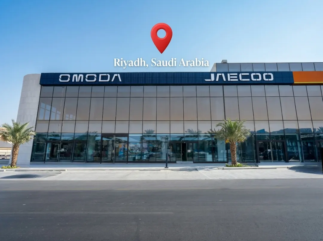 OMODA X crossover vehicle on display