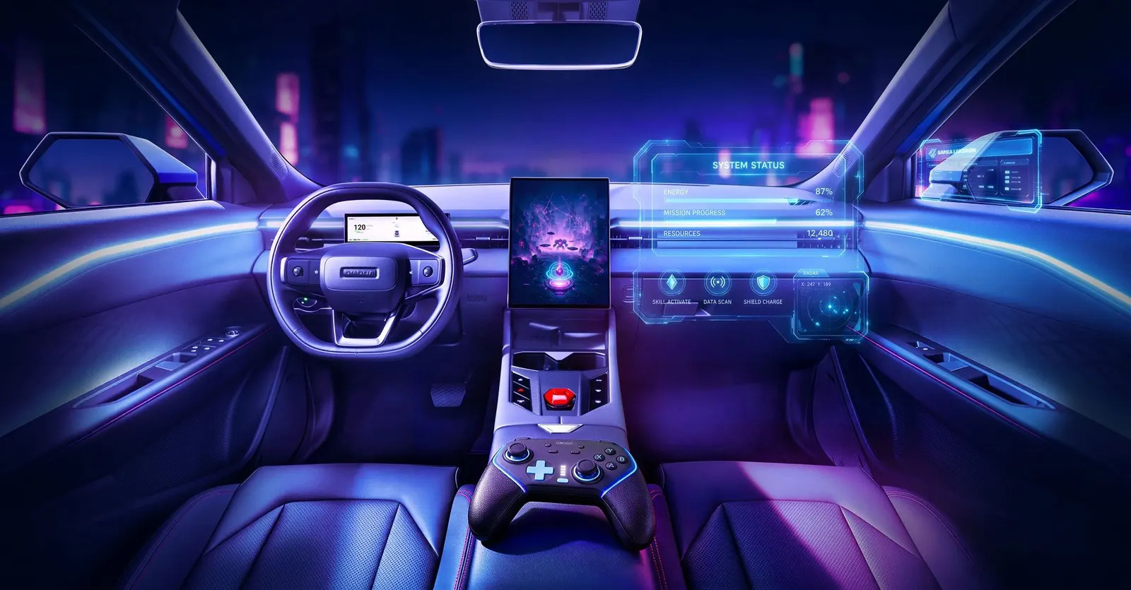 OMODA X crossover display at automotive event