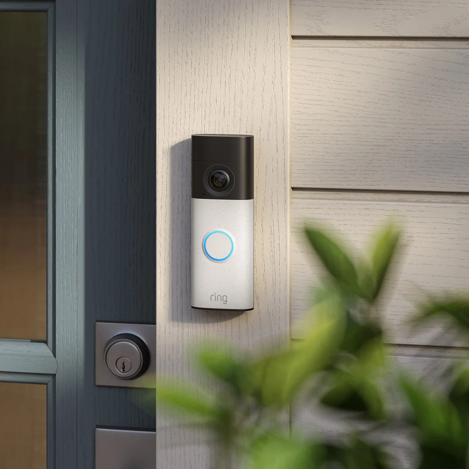 Ring battery video doorbell hardware on display